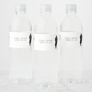 Etiqueta Para Botella De Agua Etiqueta de botella de agua boda Bride Groom