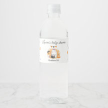 Etiqueta de botella de agua de Baby Shower Boo Chi