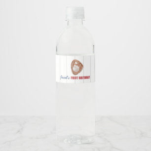 Etiqueta Para Botella De Agua Etiqueta de botella de agua de béisbol
