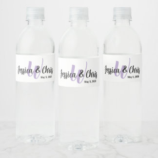 Etiqueta Para Botella De Agua Etiqueta de Botella de Agua de Boda 001