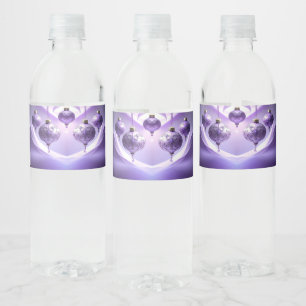 Etiqueta Para Botella De Agua Etiqueta de botella de agua de bola de Navidad púr