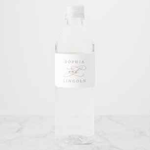 Etiqueta Para Botella De Agua Etiqueta de botella de agua de caligrafía de oro d