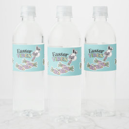Etiqueta Para Botella De Agua Etiqueta de Botella de Agua de Conejo de Pascua Gr
