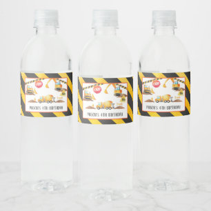 Etiqueta Para Botella De Agua Etiqueta de botella de agua de construcción - WH