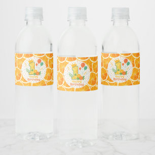 Etiqueta Para Botella De Agua Etiqueta de botella de agua de cumpleaños 1 de Cit