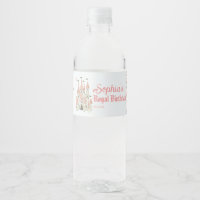 Etiqueta de botella de agua de cumpleaños Royal Ca