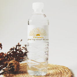 Etiqueta Para Botella De Agua Etiqueta de botella de agua de cumpleaños Sunshine