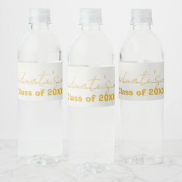 Etiqueta Para Botella De Agua Etiqueta de Botella de Agua de Graduación con Letr