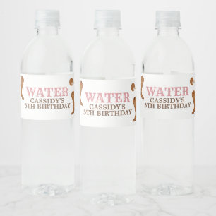 Etiqueta Para Botella De Agua Etiqueta de botella de agua de la fiesta de cumple