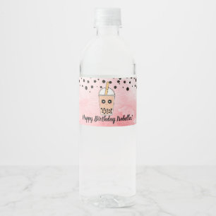 Etiqueta Para Botella De Agua Etiqueta de botella de agua de la fiesta de cumple