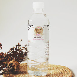 Etiqueta Para Botella De Agua Etiqueta de botella de agua de la fiesta de cumple