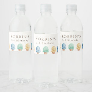 Etiqueta Para Botella De Agua Etiqueta de botella de agua de la fiesta de cumple