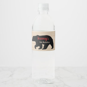 Etiqueta Para Botella De Agua Etiqueta de botella de agua de la fiesta de cumple