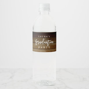 Etiqueta Para Botella De Agua Etiqueta de botella de agua de la fiesta de gradua