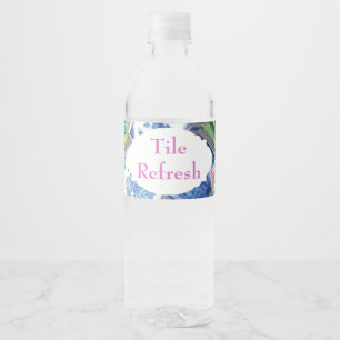 Etiqueta Para Botella De Agua Etiqueta de botella de agua de Mahjong
