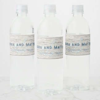 Etiqueta Para Botella De Agua Etiqueta de Botella de Agua de Tabla de Madera Bla
