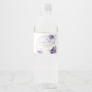 Etiqueta Para Botella De Agua Etiqueta de botella de agua de té de ducha nupcial