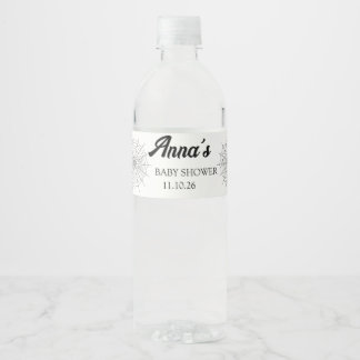 Etiqueta Para Botella De Agua Etiqueta de botella de agua de telaraña espeluznan