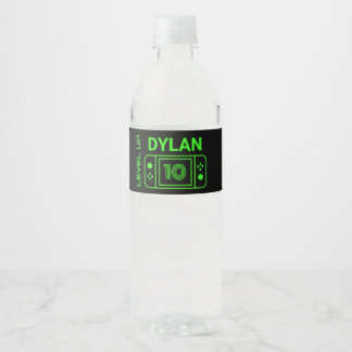 Etiqueta Para Botella De Agua Etiqueta de botella de agua del controlador de vid