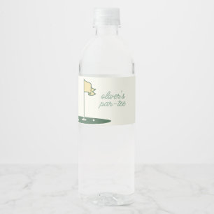 Etiqueta Para Botella De Agua Etiqueta de botella de agua del tema de golf Par-T