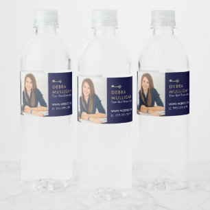 Etiqueta Para Botella De Agua Etiqueta de botella de agua promocional inmobiliar