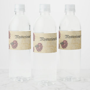 Etiqueta Para Botella De Agua Etiqueta de botella de boda de romance gótico – Os