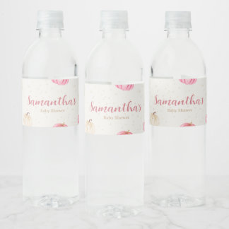 Etiqueta Para Botella De Agua Etiqueta de frasco Baby Shower de calabazas pequeñ