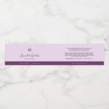 Etiqueta de producto de ingredientes de contraste 