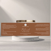 Etiqueta de tarro de crema facial con logotipo de
