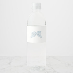 Etiqueta Para Botella De Agua Etiqueta del frasco de agua azul