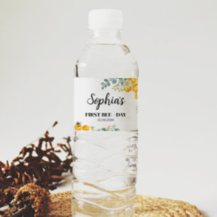 Etiqueta Para Botella De Agua Etiqueta del frasco de agua de abeja Baby Shower c