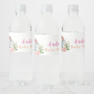 Etiqueta Para Botella De Agua Etiqueta del frasco de agua de Baby Shower para el