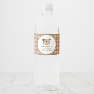 Etiqueta Para Botella De Agua Etiqueta del frasco de agua de Baby Shower para os