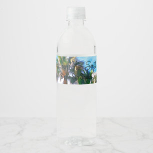 Etiqueta Para Botella De Agua Etiqueta del frasco de agua de Charleston Bachelor