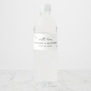 Etiqueta Para Botella De Agua Etiqueta del frasco de agua de hoja de dibujo de l