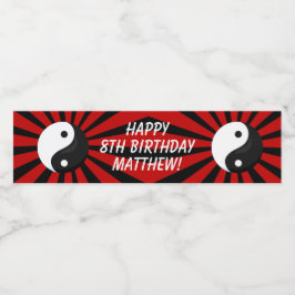 Etiqueta Para Botella De Agua Etiqueta del frasco de agua de la fiesta de cumple