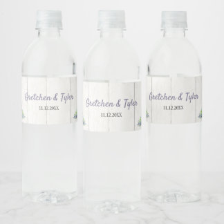 Etiqueta Para Botella De Agua Etiqueta del frasco de agua del Boda de la marca d