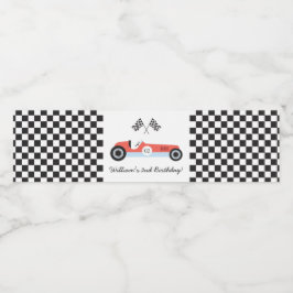 Etiqueta Para Botella De Agua Etiqueta del frasco de agua del Fiesta de coches d