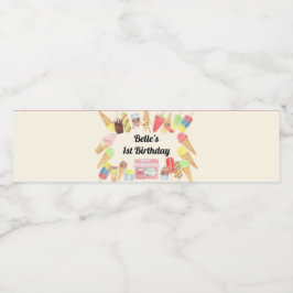 Etiqueta Para Botella De Agua Etiqueta del frasco de agua del Fiesta helado