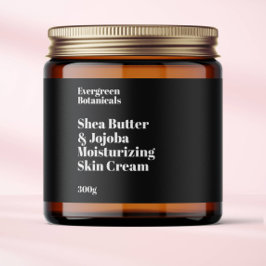 Etiqueta Para Botella De Agua Etiqueta moderna de tarro de cosméticos impermeabl