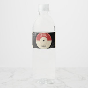 Etiqueta Para Botella De Agua Etiqueta personalizada de alimentos y bebidas de v