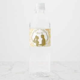 Etiqueta Para Botella De Agua Etiqueta personalizada de botella de agua floral d