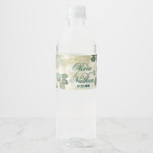 Etiqueta Para Botella De Agua Eucalyptus Greenery Boda Frasco de Agua
