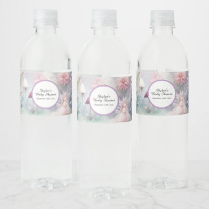 Etiqueta Para Botella De Agua Fairy Garden Baby Shower