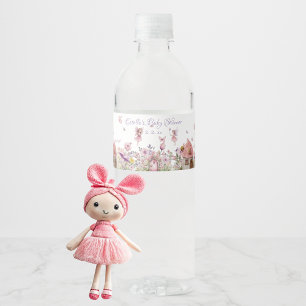 Etiqueta Para Botella De Agua Fairy Garden Baby Shower