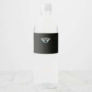 Etiqueta Para Botella De Agua Familia de disfraces de Halloween para el corazón 