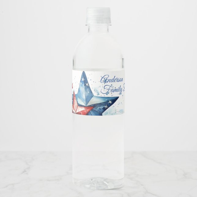 Etiqueta Para Botella De Agua Family Reunion Party Invitation (Anverso)