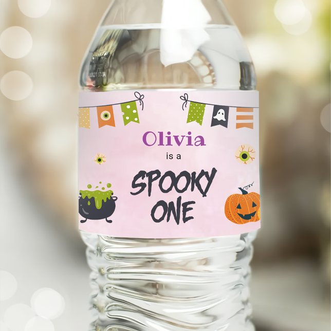 Etiqueta Para Botella De Agua Fantasma de Halloween (Subido por el creador)