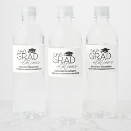 Etiqueta Para Botella De Agua Felicitaciones Graduación 
