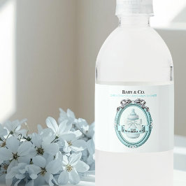 Etiqueta Para Botella De Agua Fiesta de Baby & Co.